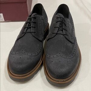 Bruno Magli Men's Gray Suede Dress Shoes- Size 10